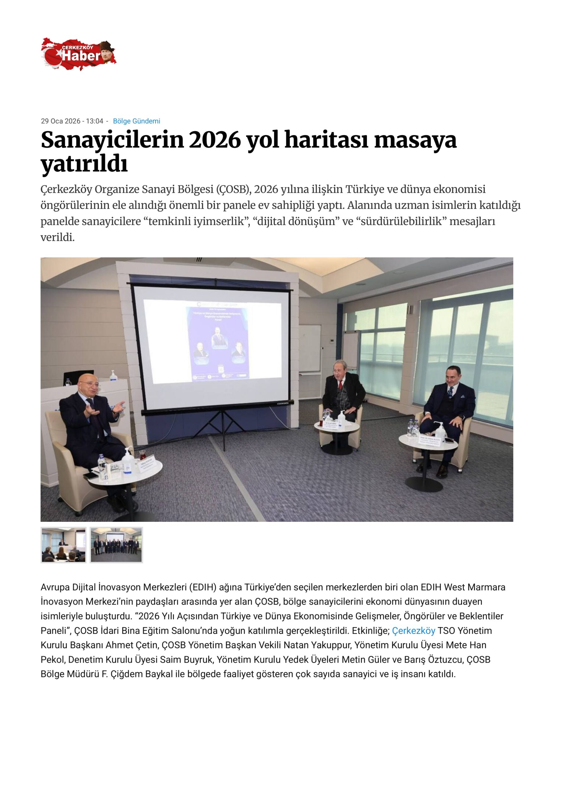 Sanayicilerin 2026 yol haritası masaya yatırıldı