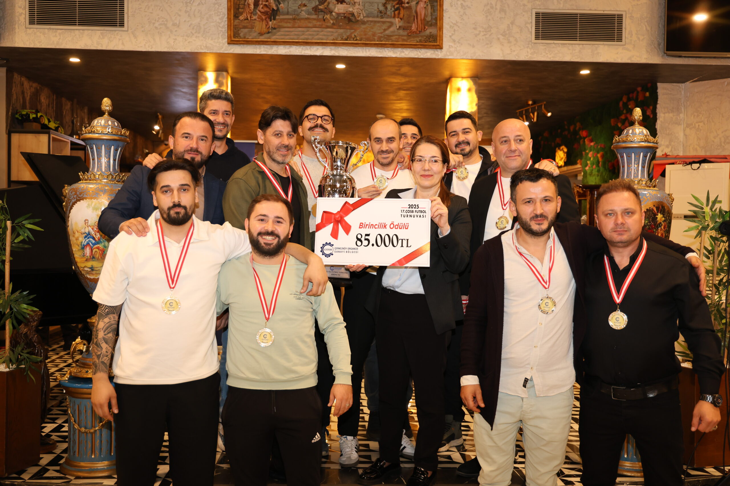 ÇOSB Turnuvalarının kupa ve ödül töreni gerçekleşti…