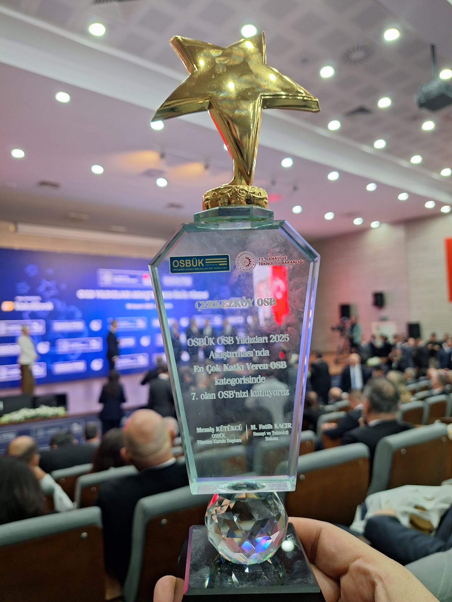 OSB Yıldızları Araştırmasında Ödül Aldık
