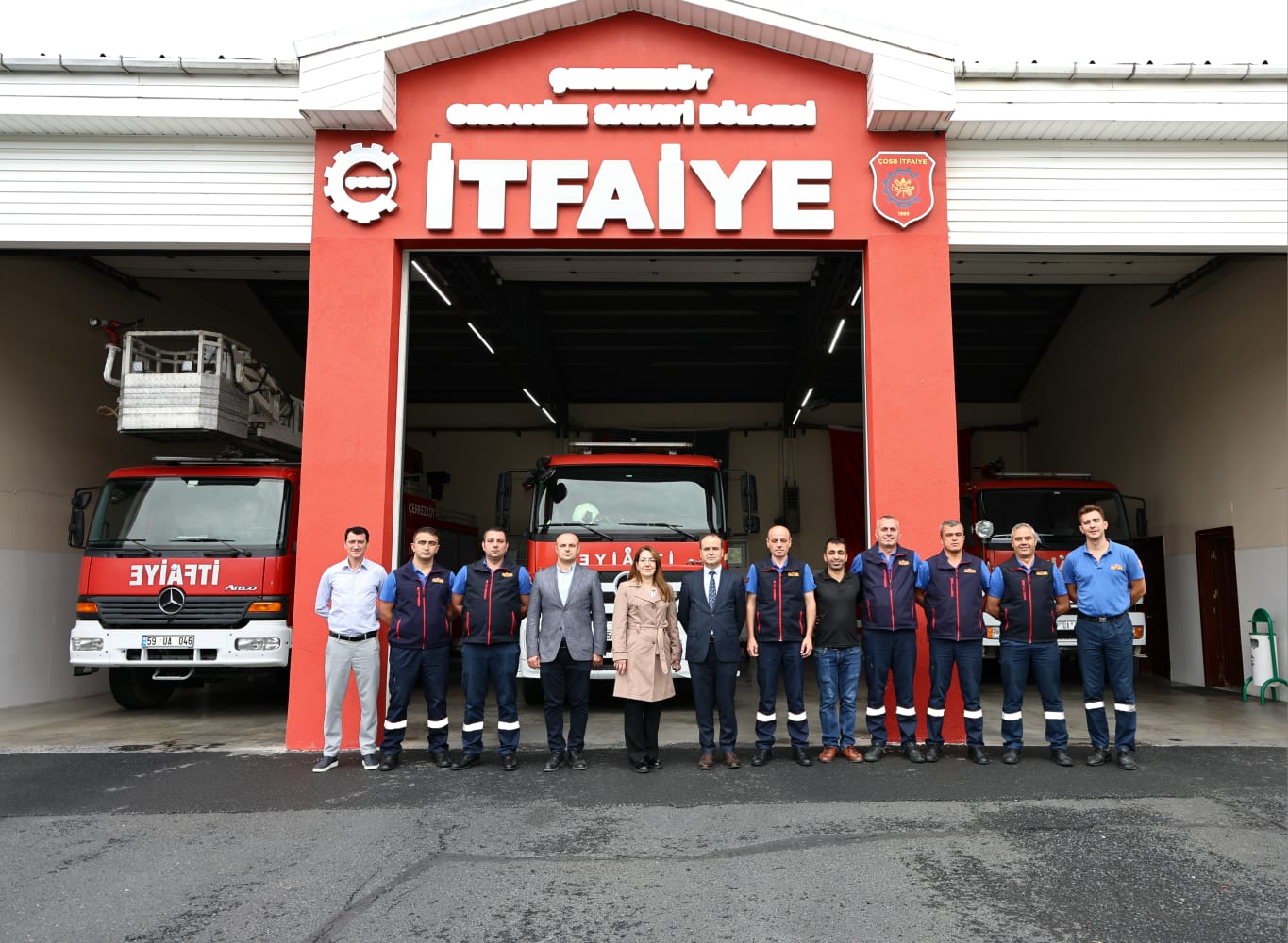 ÇOSB'de İtfaiye Haftası Kutlandı