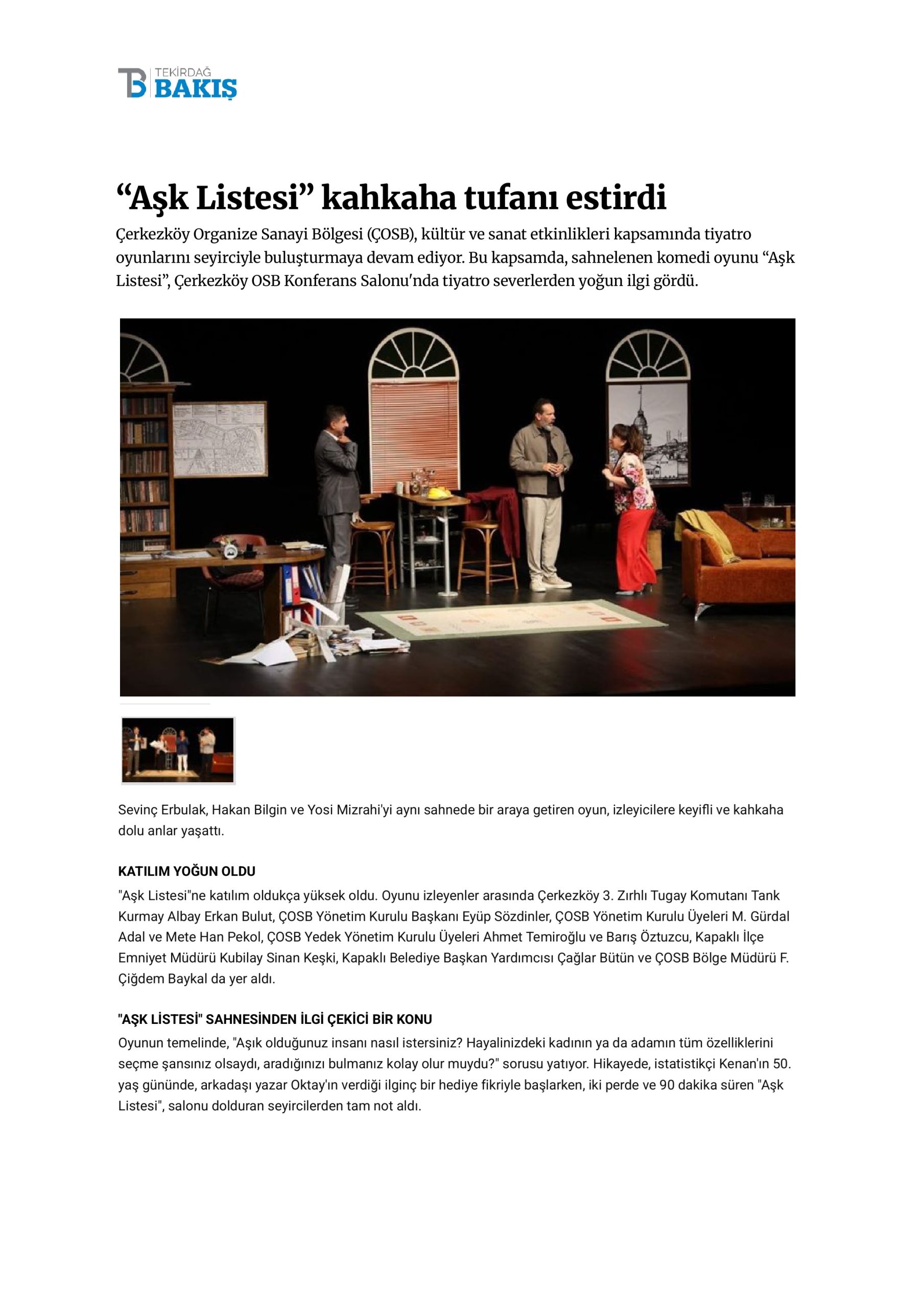 “Aşk Listesi” kahkaha tufanı estirdi