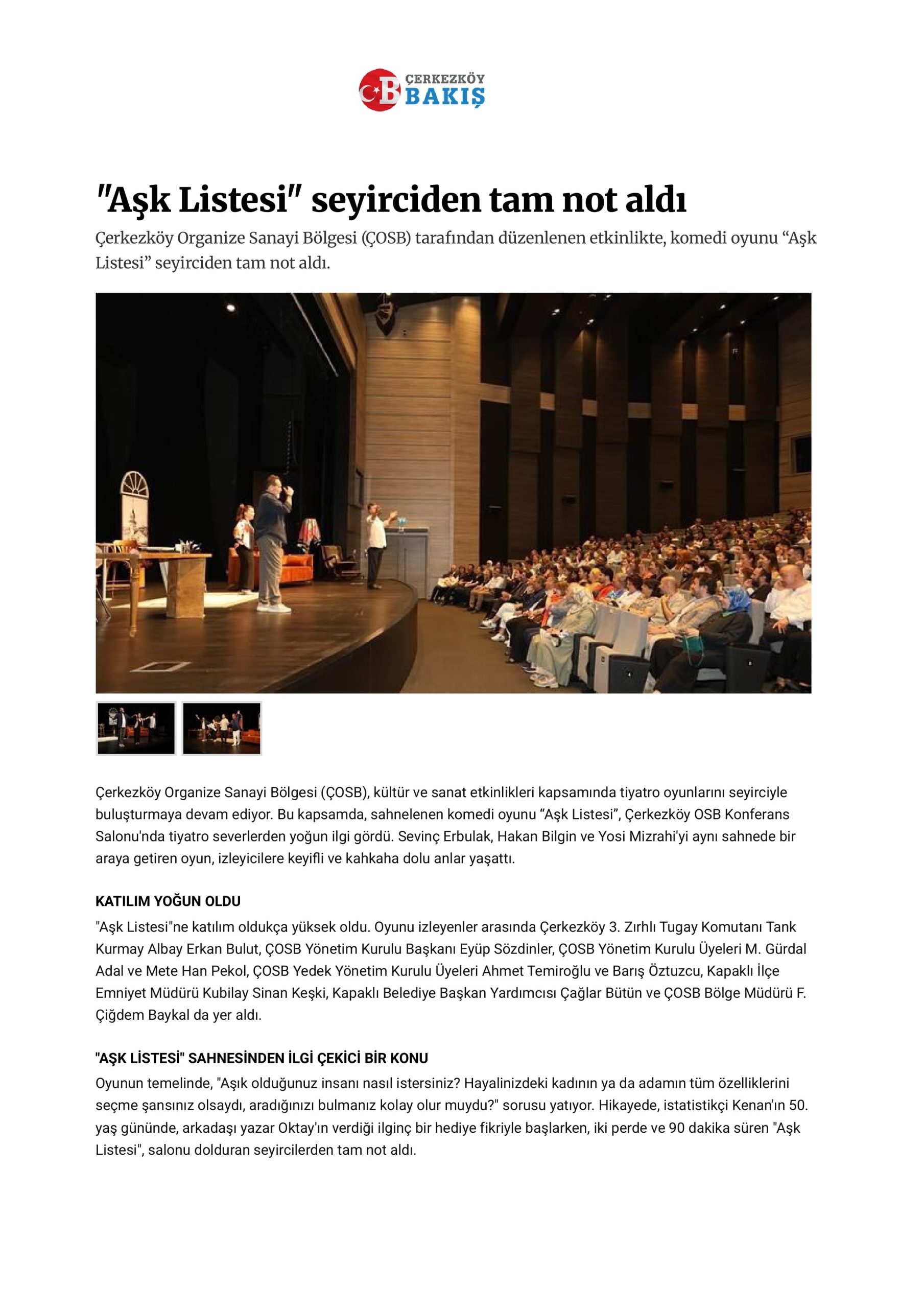 "Aşk Listesi" seyirciden tam not aldı