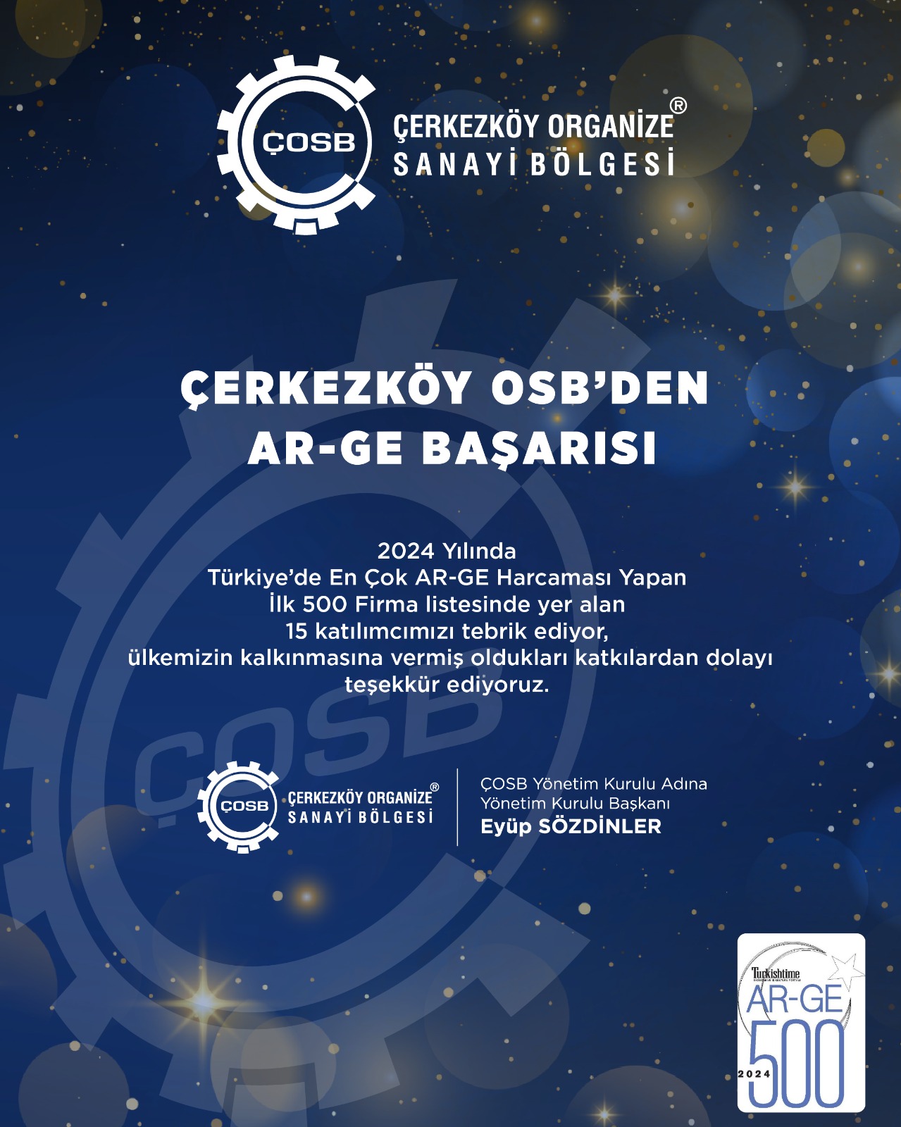 ÇERKEZKÖY OSB'DEN AR-GE BAŞARISI