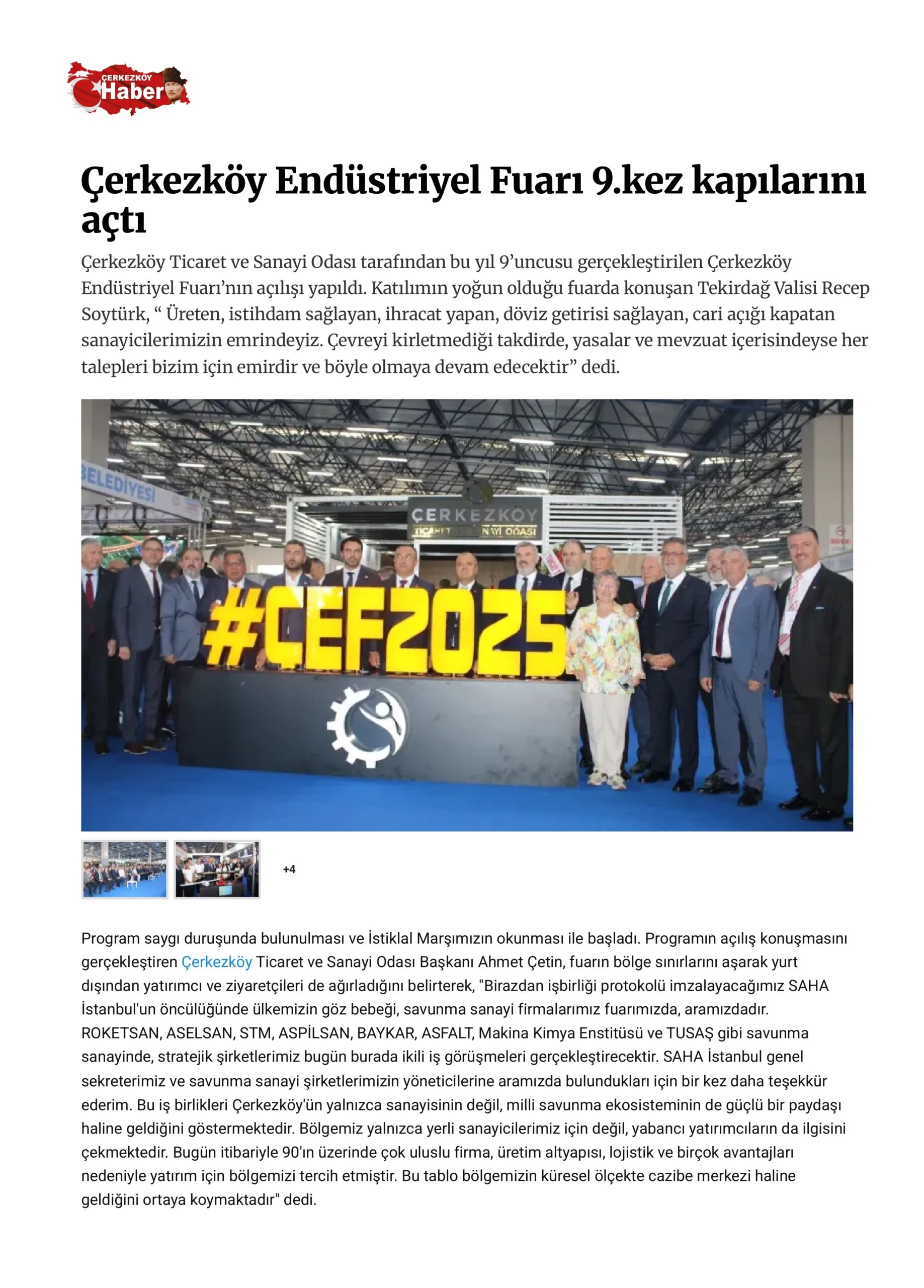 ÇOSB’DE ÖNCÜ FİRMALAR SÜRDÜRÜLEBİLİRLİK DENEYİMLERİNİ PAYLAŞTI